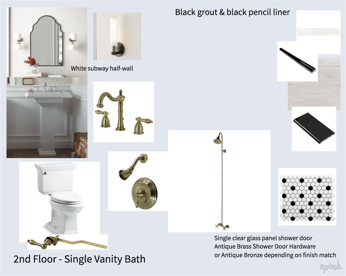 White Bathroom Inspiration designed by Amanda Burgin