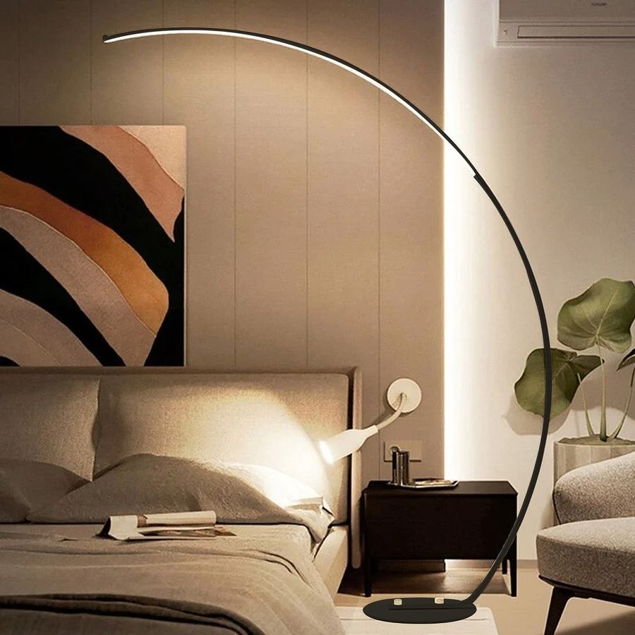 Black 69" LED Arched Floor Lamp added by Ericka Mills