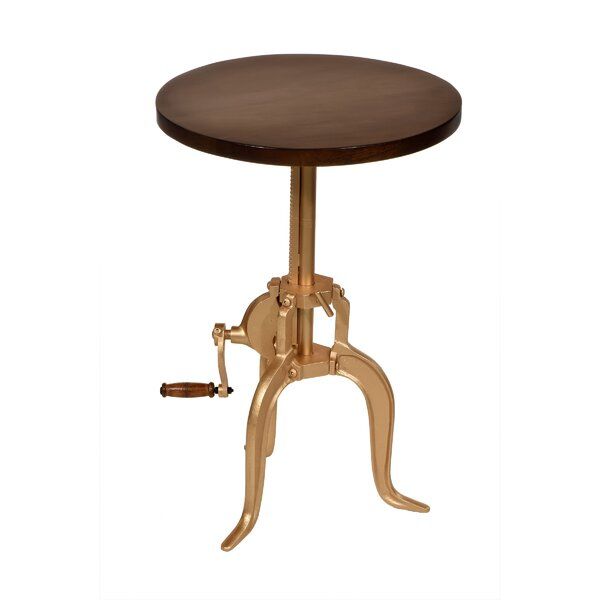 Neche 28'' Tall Solid Wood Pedestal End Table added by sallie tyler