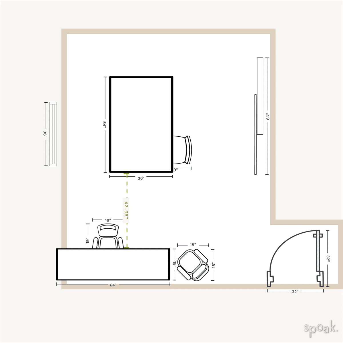 Craft Room Layout designed by Victoria LoVerde