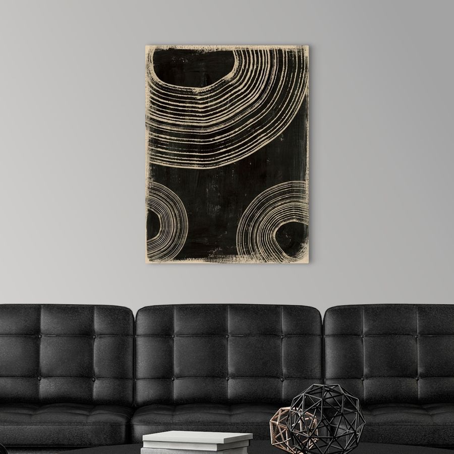 Rings On Charcoal I - Poster Print added by Samantha Newman