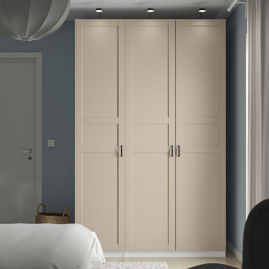 PAX / FLISBERGET Wardrobe combination, white/light beige, 59x235/8x931/8" - IKEA added by Anna Negyesi