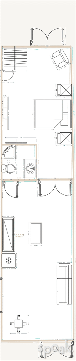 Basement Floor Plan designed by Alicia Farmer
