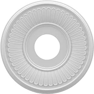 Ekena Millwork CMP13BE Berkshire Thermoformed PVC Ceiling Medallion (Fits Canopies up to 5 3/4"), 13"OD x 3 1/2"ID x 3/4"P added by Spoak Member