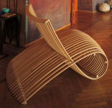 Marc Newson Wooden Armchair in Beech Heartwood for Cappellini added by Spoak Member