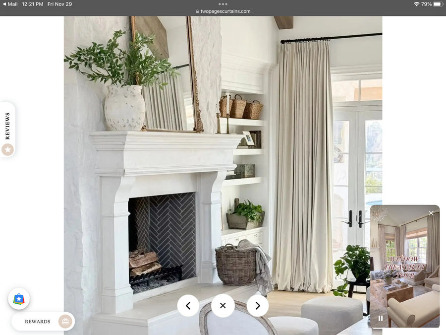 Jawara Luxury Linen Cotton Curtain Pleated added by Tracie Robinson