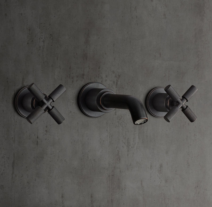 AMBETH KNURLED CROSS-HANDLE WALL-MOUNT added by Britnee Marks