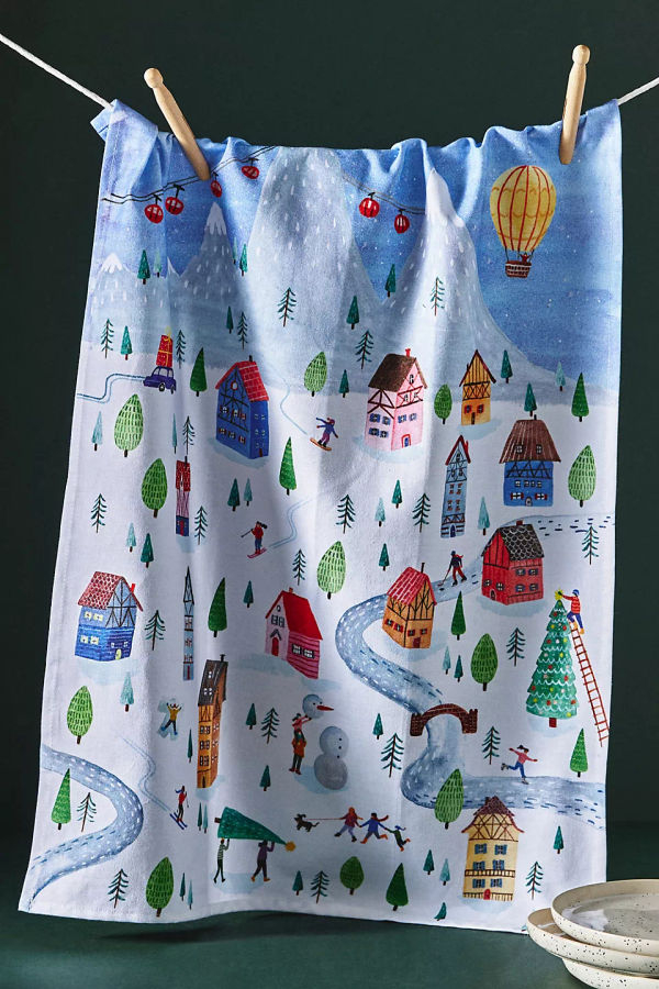 Holiday village dish towel  added by Olga Dragieva