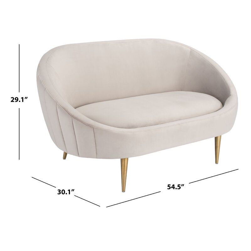 Jeannie 54.5'' Upholstered Loveseat added by Spoak Member
