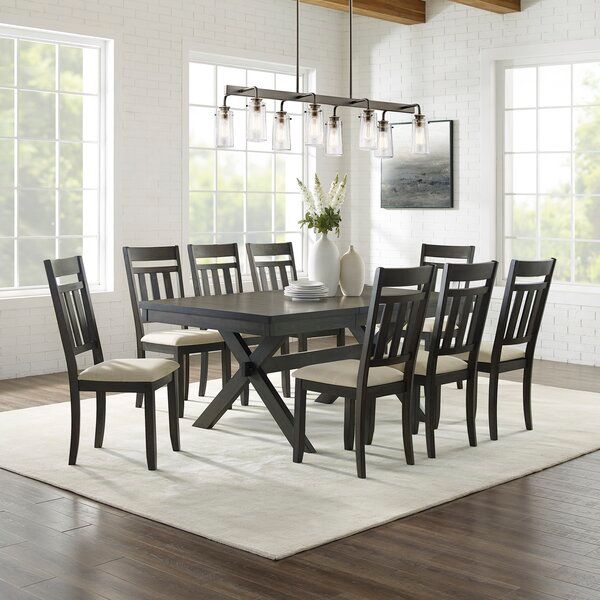 Dunblane 10 - Piece Extendable Trestle Dining Set added by Julie Aria