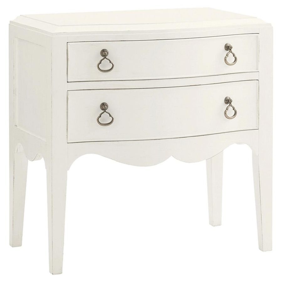 Tommy Bahama Martello Coastal Beach 2 Drawer White Wood Nightstand added by Sarah Jane Meek