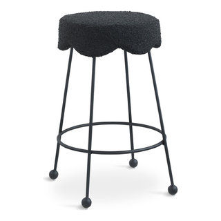 Fleur Boucle Fabric Counter Stool - Midcentury - Bar Stools And Counter Stools - by Meridian Furniture | Houzz added by Danielle DeCosmo