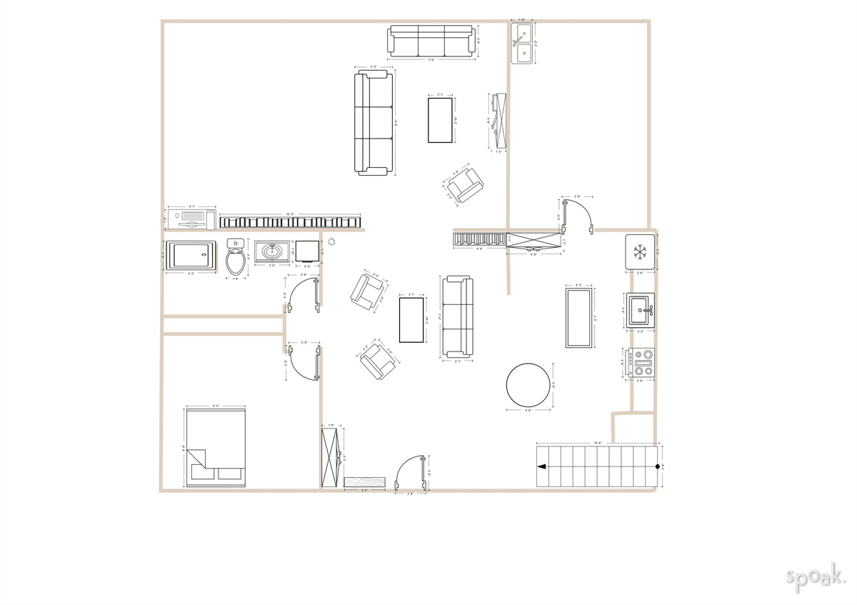 Two Story House Layout designed by Alexandra Gross