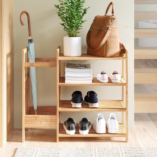 8 Pairs Natural Bamboo Shoe Rack added by Haley Freckleton