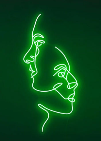 'Two Face' Neon Sign added by Kelly Weichman