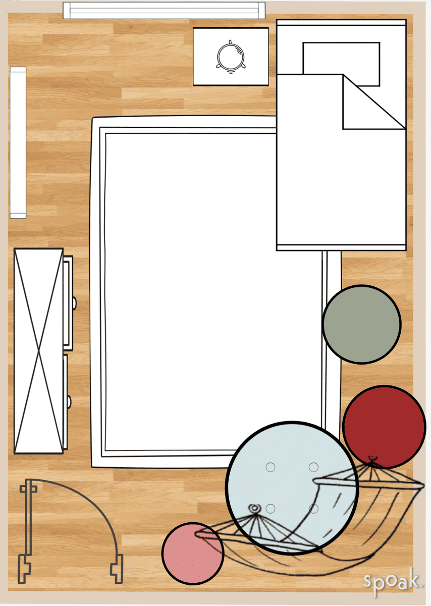 Living Room Layout designed by Maja Edwards