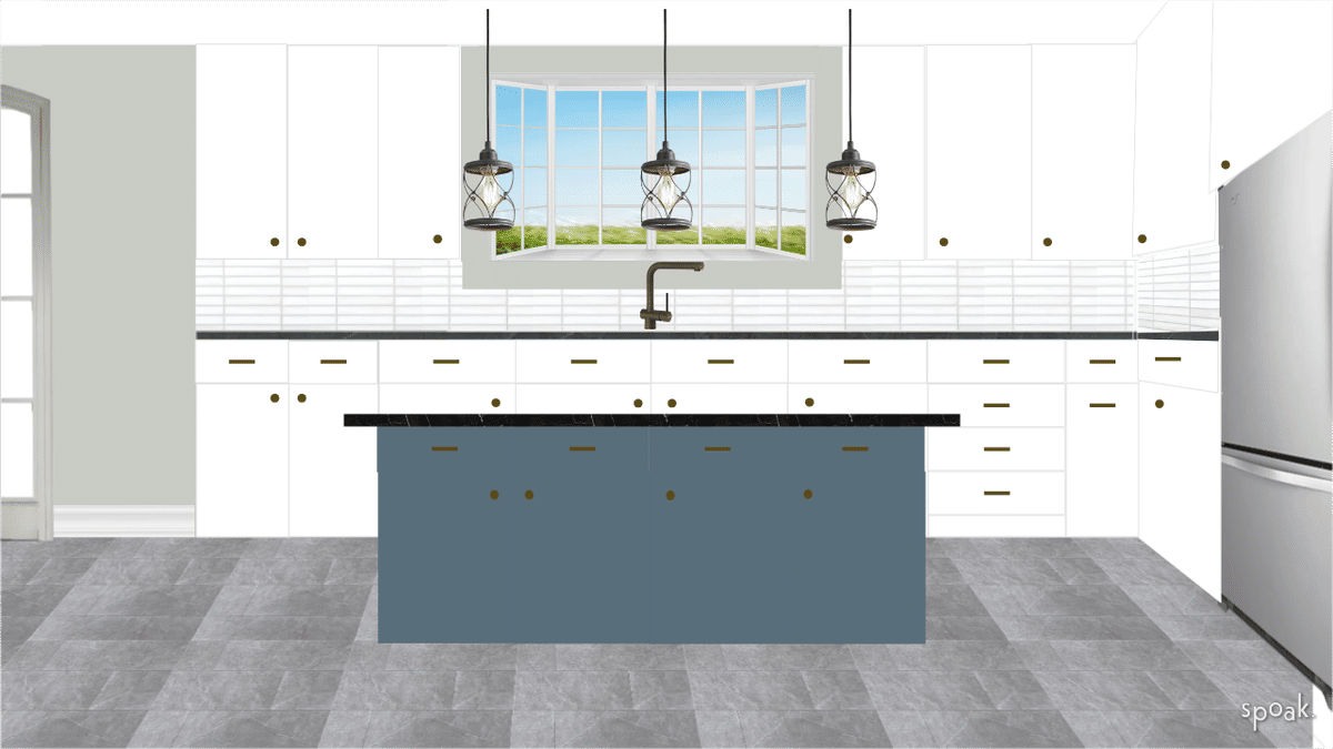 Blue Kitchen Inspiration designed by Heidi Sheridan