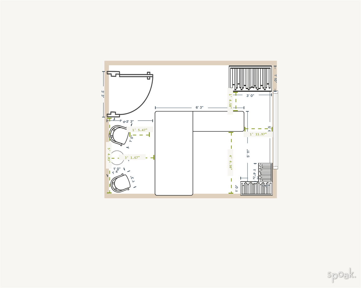 Family Room Plan designed by Melissa Davis