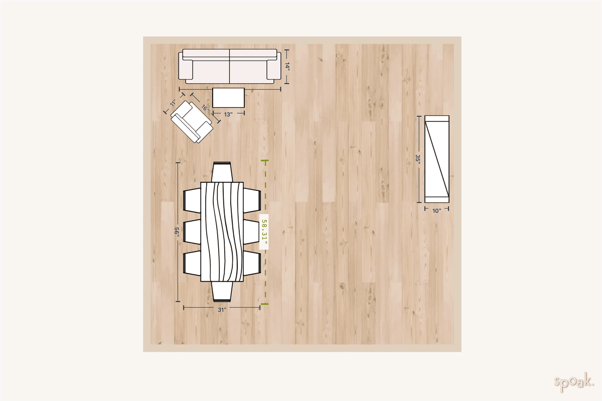 TV Room Floor Plan designed by odel miller