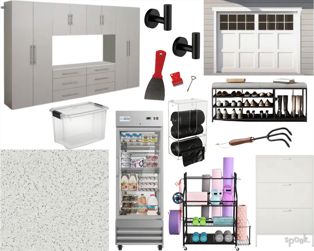 Garage Inspiration designed by Samantha Rice