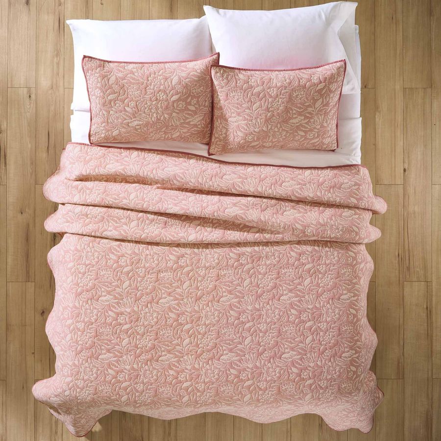 Better Homes & Gardens Matelassé Quilt, Rose Floral, Full/Queen added by CA Cash
