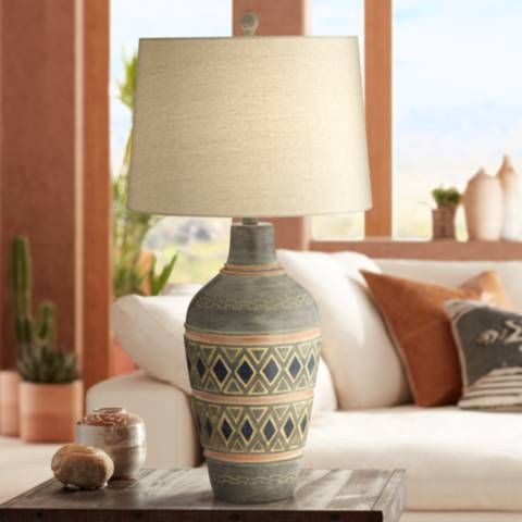Desert Mesa Southwest Rustic Jar Table Lamp - #72K73 | Lamps Plus added by Morgan Hatch