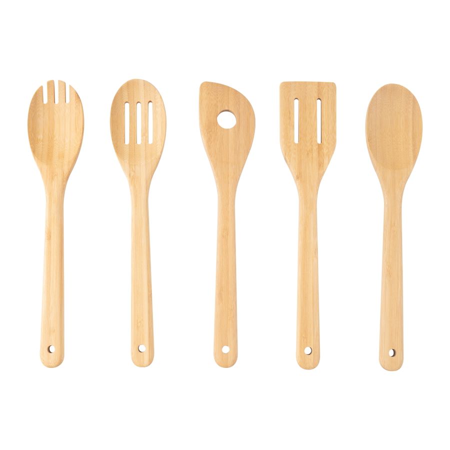 Mainstays 5pk 100% Natural Bamboo Kitchen Tools Set - Walmart.com added by Jesse Coleman