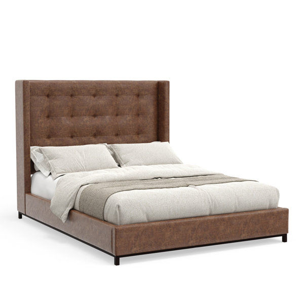 Dante Vegan Leather Wingback Bed added by Alethia Vitale