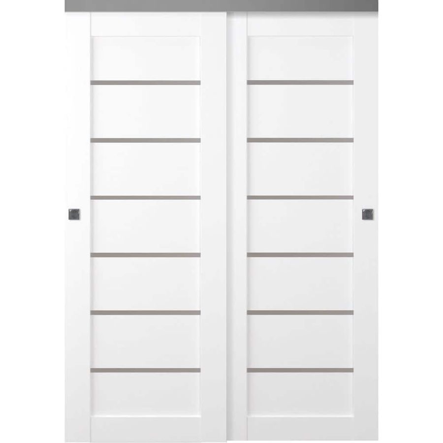 Belldinni Alba 36 in. x 80 in. Bianco Noble Finished Wood Composite Bypass Sliding Door 260189 - The Home Depot added by Brooke Hartman
