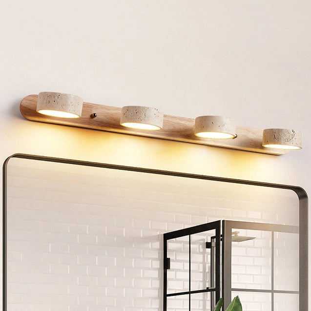 Adjustable Travertine Vanity Light Bathroom Wood Wall Sconce added by Shannon Ramsay
