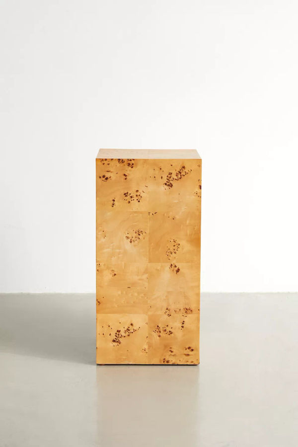 Cora Burl Wood Pedestal Side Table added by Sarah Mulberry