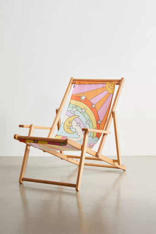 Marta Olga Klara Deny Retro Hippie Boho Print Outdoor Folding Chair added by Bethesda Home Stylist