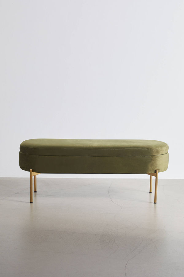 Corinne Velvet Storage Bench added by Modern Naturals Design Studio