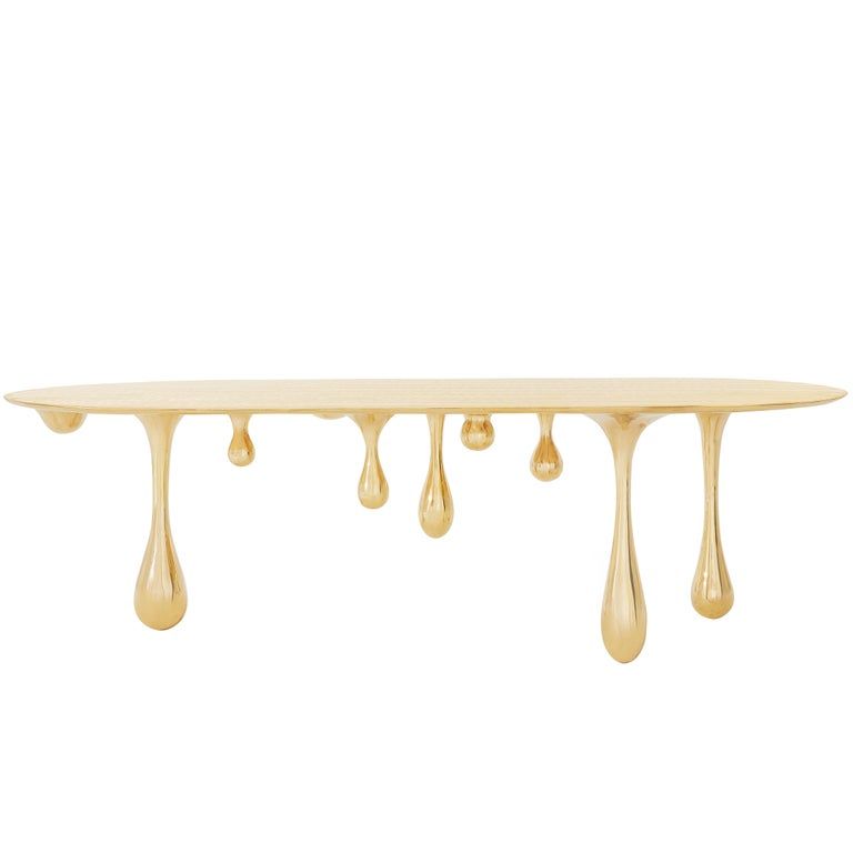 Melting Brass Coffee Table/Cocktail Table by Zhipeng Tan added by Emily Bongart