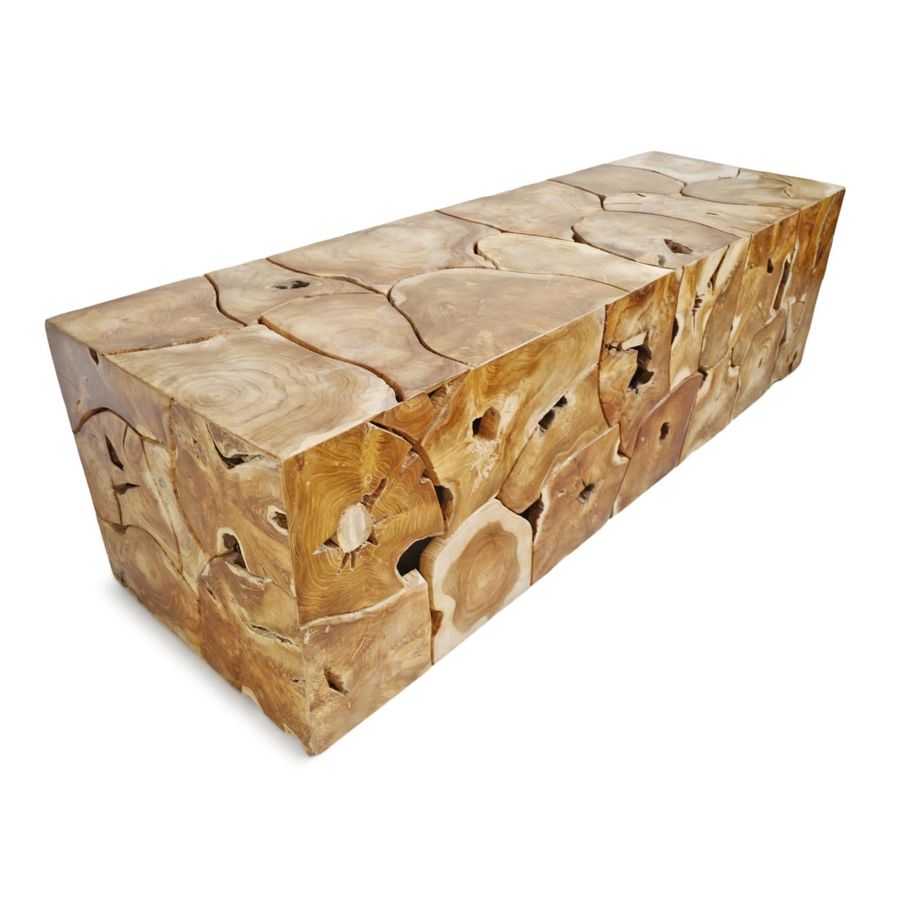 Salvaged Teak Root Block Bench Table added by Shauna Twohig