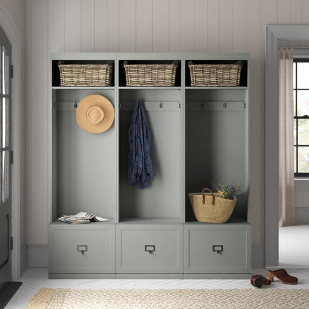 Laurel Foundry Modern Farmhouse Crestshire Hall Tree with Bench and Shoe Storage | Wayfair added by Caroline Leonard