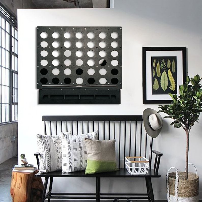 Metal Wall Connect Four Game Board  Connect Four Game - Etsy added by Melissa Fraum