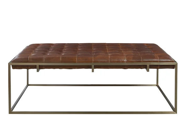 Platt 58" Wide Genuine Leather Tufted Rectangle Cocktail Ottoman | AllModern added by Paisley Zeledon Dabao