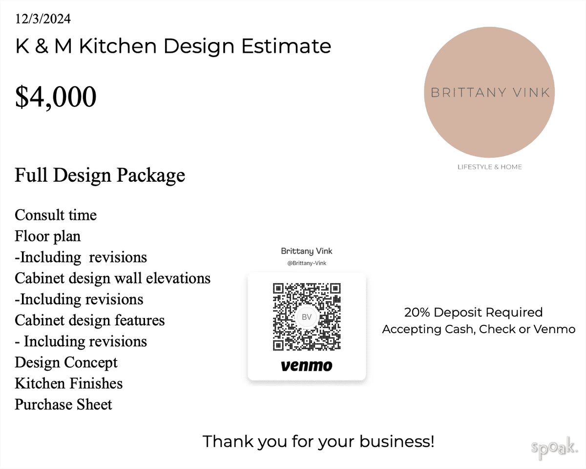 Kitchen Inspo designed by Brittany Vink