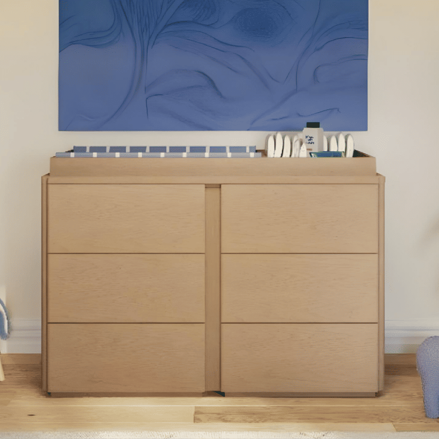 The Aspen Natural Wood Dresser for Nursery - Nurture& added by Vanessa Yan