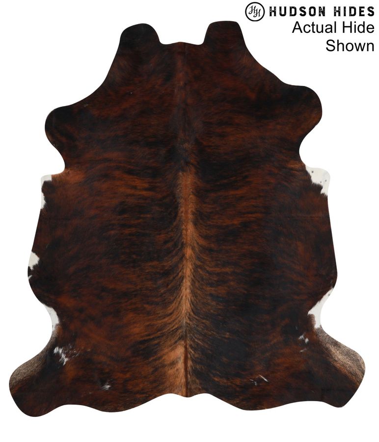 Dark Brindle Large European Cowhide Rug 6'6"H x 5'11"W #95393 by Hudson Hides added by Sarabeth Smith