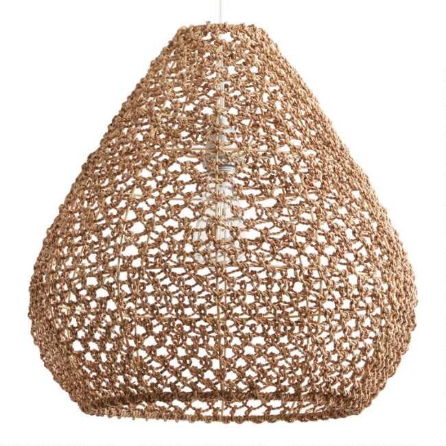 Vicente Natural Seagrass Teardrop Pendant Shade added by Megan Hendel