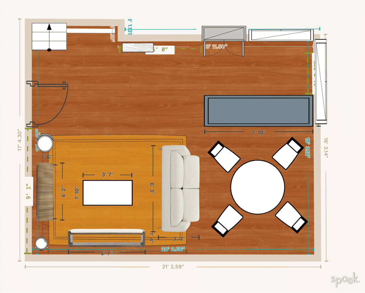 Great Room Floor Plan designed by Jeremy Jones
