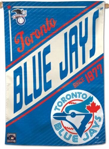 TORONTO BLUE JAYS Since 1977 Cooperstown Collection Retro Logo 28x40 WALL BANNER  | eBay added by Kristen Dominguez