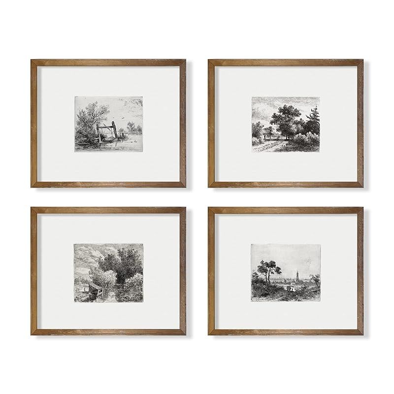 Tree Drawing Neutral Wall Picture Poster Print | Boho French Country Aesthetic Botanical Set | Vintage Farmhouse Wall Art | Woodland Minimalist Black White Room Decor | Kitchen Bathroom Bedroom Décor added by KATHERINE ECK