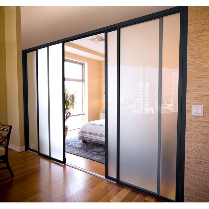 4 - Panel Frosted Glass Room Divider added by Octavia Hatem