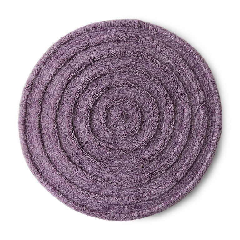 Round woolen rug lilac added by Danielle Seyller