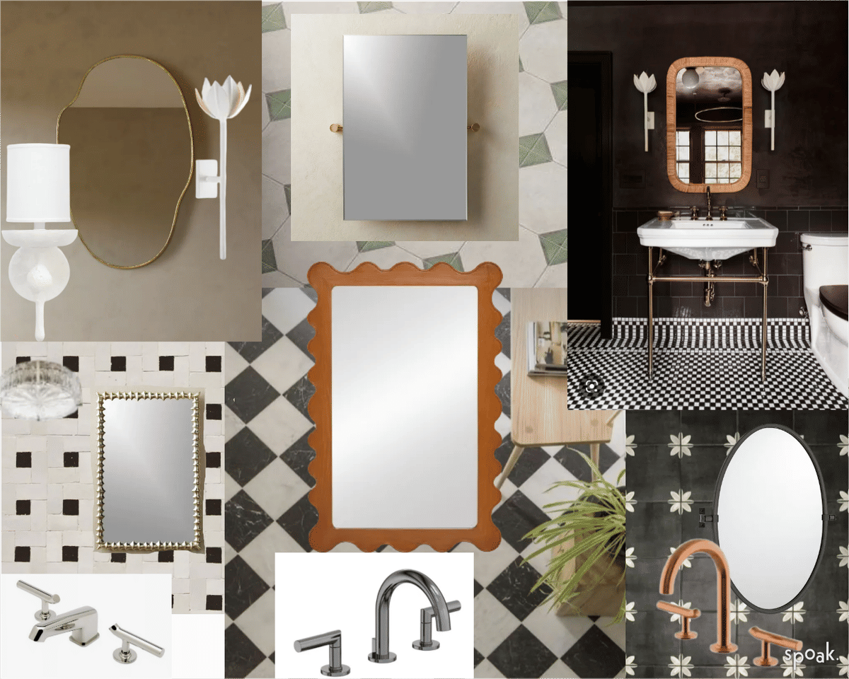 Bathroom Inspiration designed by Jillian Fiebelkorn