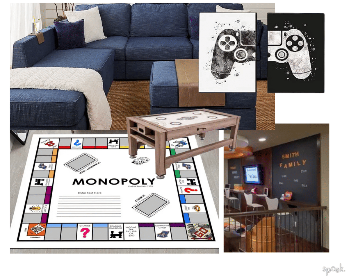 Game Room Ideas designed by Erica Dore