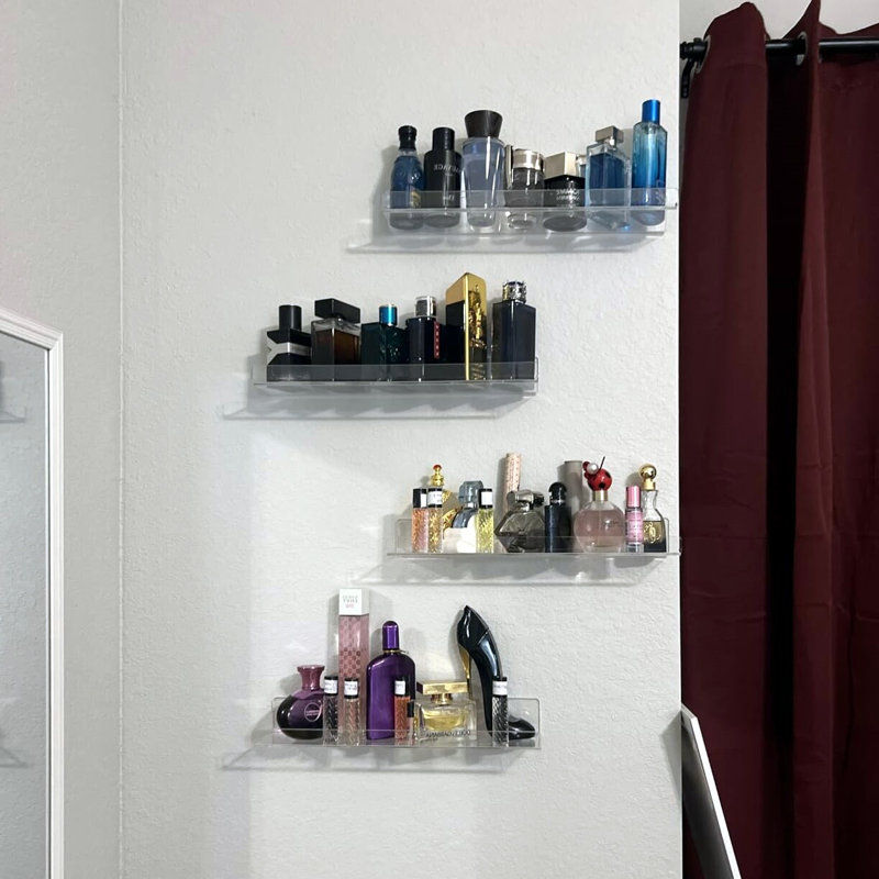 Orren Ellis 15” X 4”Acrylic Shelves For Wall | Wayfair added by Rachel Fedorov